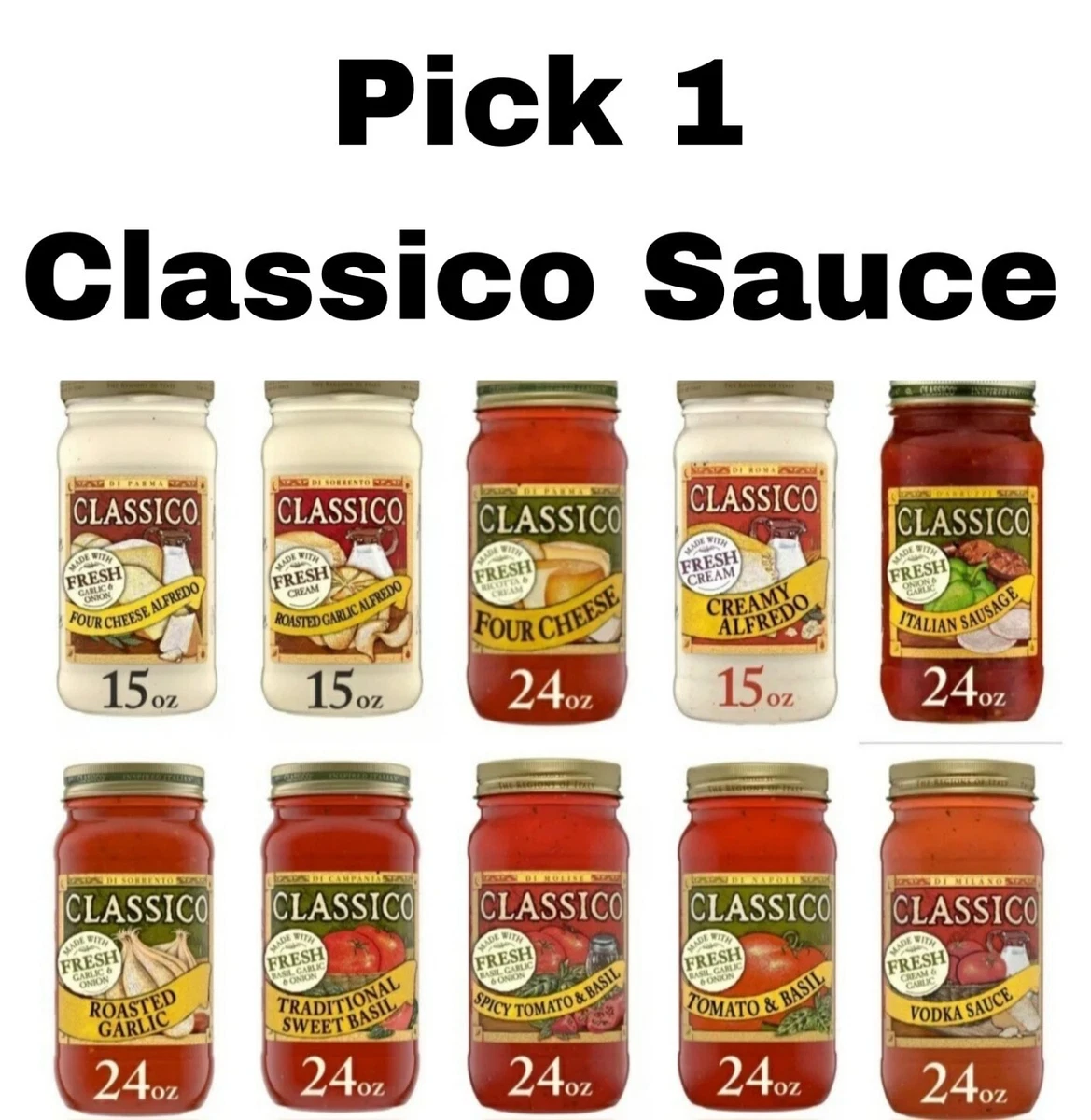 Classico cheap spaghetti sauce