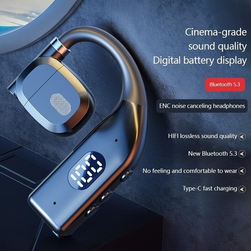 Trucker Wireless Headset Bluetooth 5.3 Ohrhörer Dual Mikro Ohrhörer Geräuschunterdrückung - Bild 5 von 18