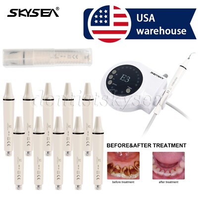 Dental Ultrasonic Piezo Scaler for Woodpecker EMS Cavitron 5 Tips / Handpiece E3
