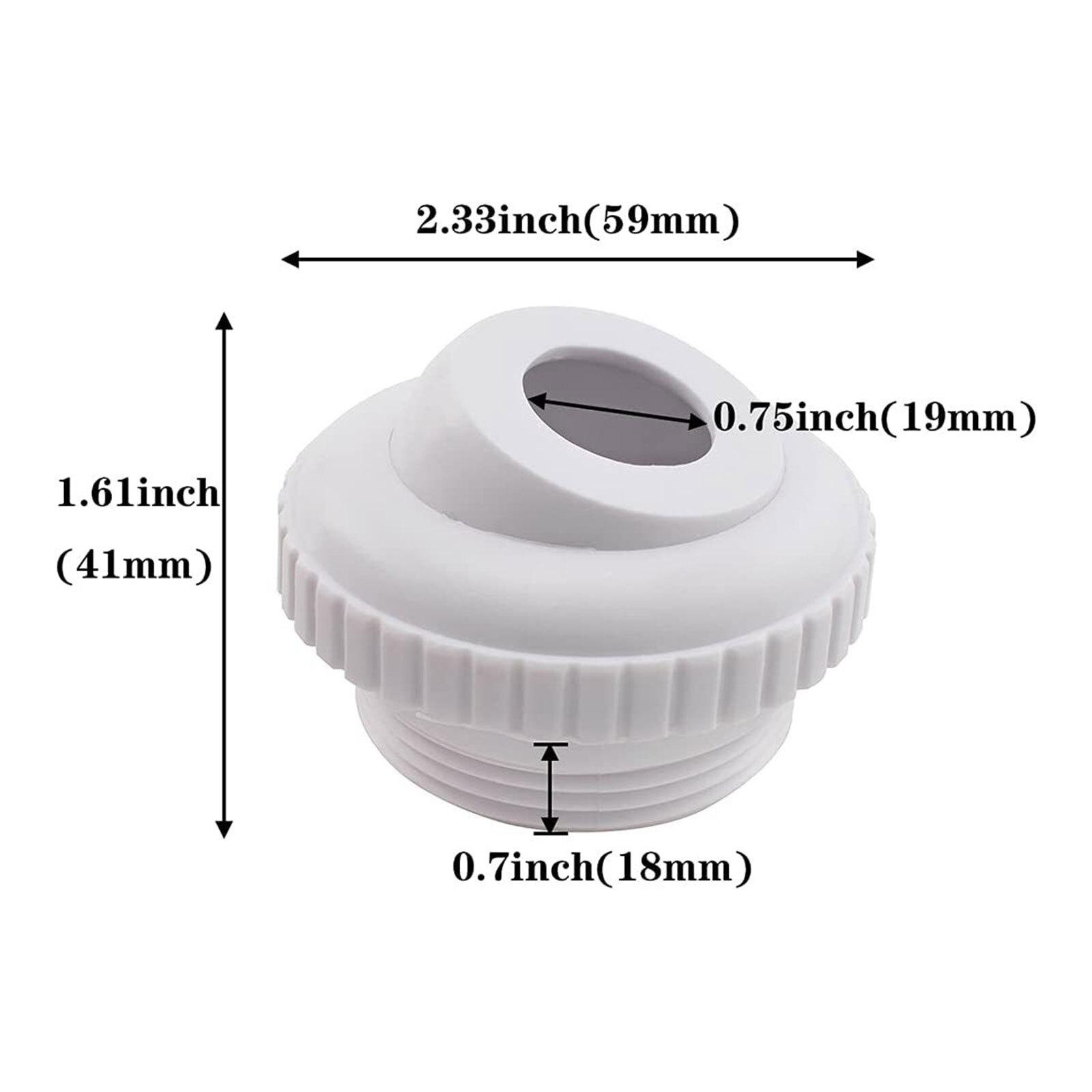 Swimming Pool Spa Return Jet Fitting 11/2 x 3/4" Eyeball Hayward