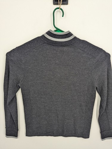 Patagonia Herren 100% Merinowolle anthrazitgrau 1/4 Zip Pullover Sweater, Medium - Bild 7 von 8