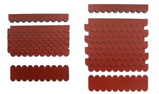 Mini Dachschindeln Rot, Pappe, Bitumen, Vogelhaus,Zierbrunne,Briefkasten,Vordach