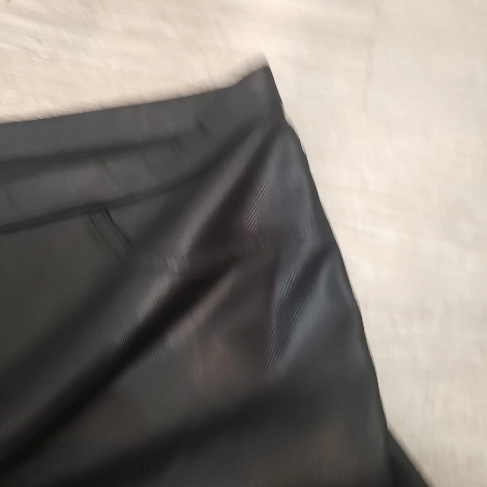 Leggings Simply Vera Wang tiro alto imitación cuero look negros para mujer TALLA GRANDE Foto 4 de 4