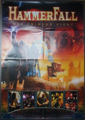 Hammerfall One Crimson Night - Original Nuclear Blast Promo Poster 2003 59x84cm