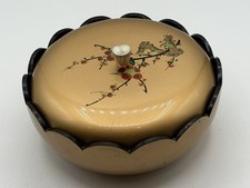 Vintage Japanese Gold Lacquerware Lidded Serv...