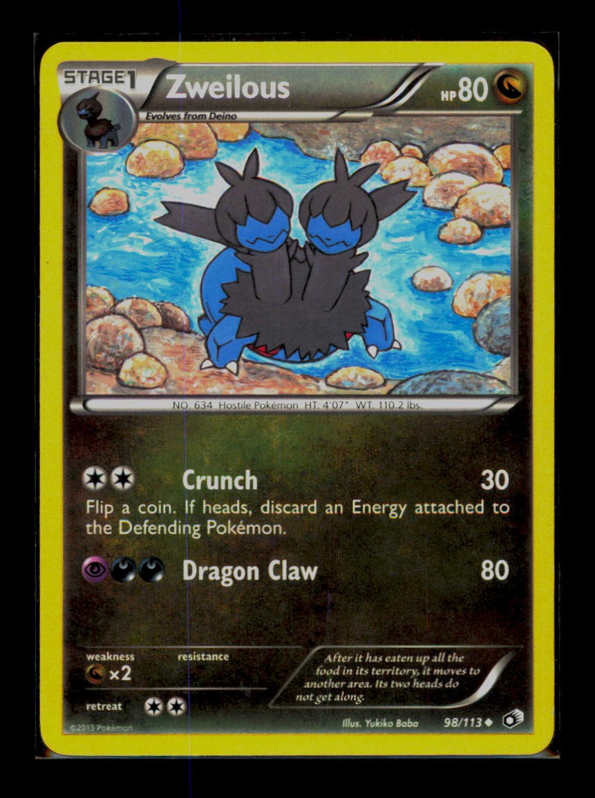 Pokemon Zweilous Legendary Treasures 98/113 LP