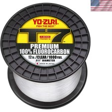Yo-Zuri T7 1000YDS 12LB Fluorocarbon Fishing Line - Unmatched Strength