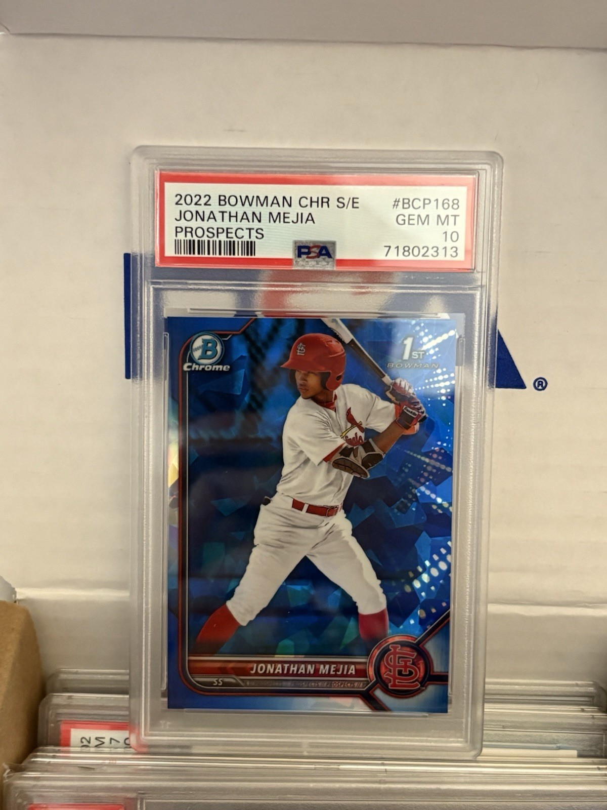 2022 Bowman Chrome Sapphire Edition - Prspct Jonathan Mejia #BCP-168 (RC) PSA 10