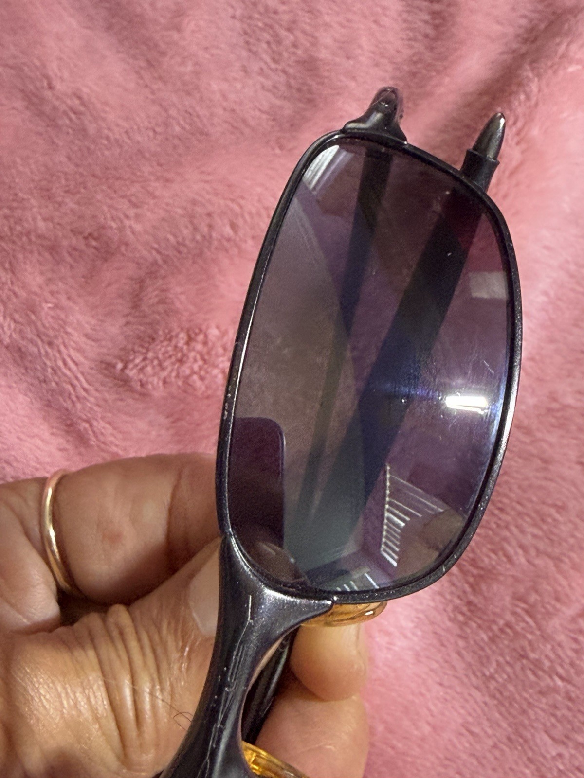 Oakley Square Wire 2.0 Sunglasses Vintage Y2K Blue Ti… - Gem
