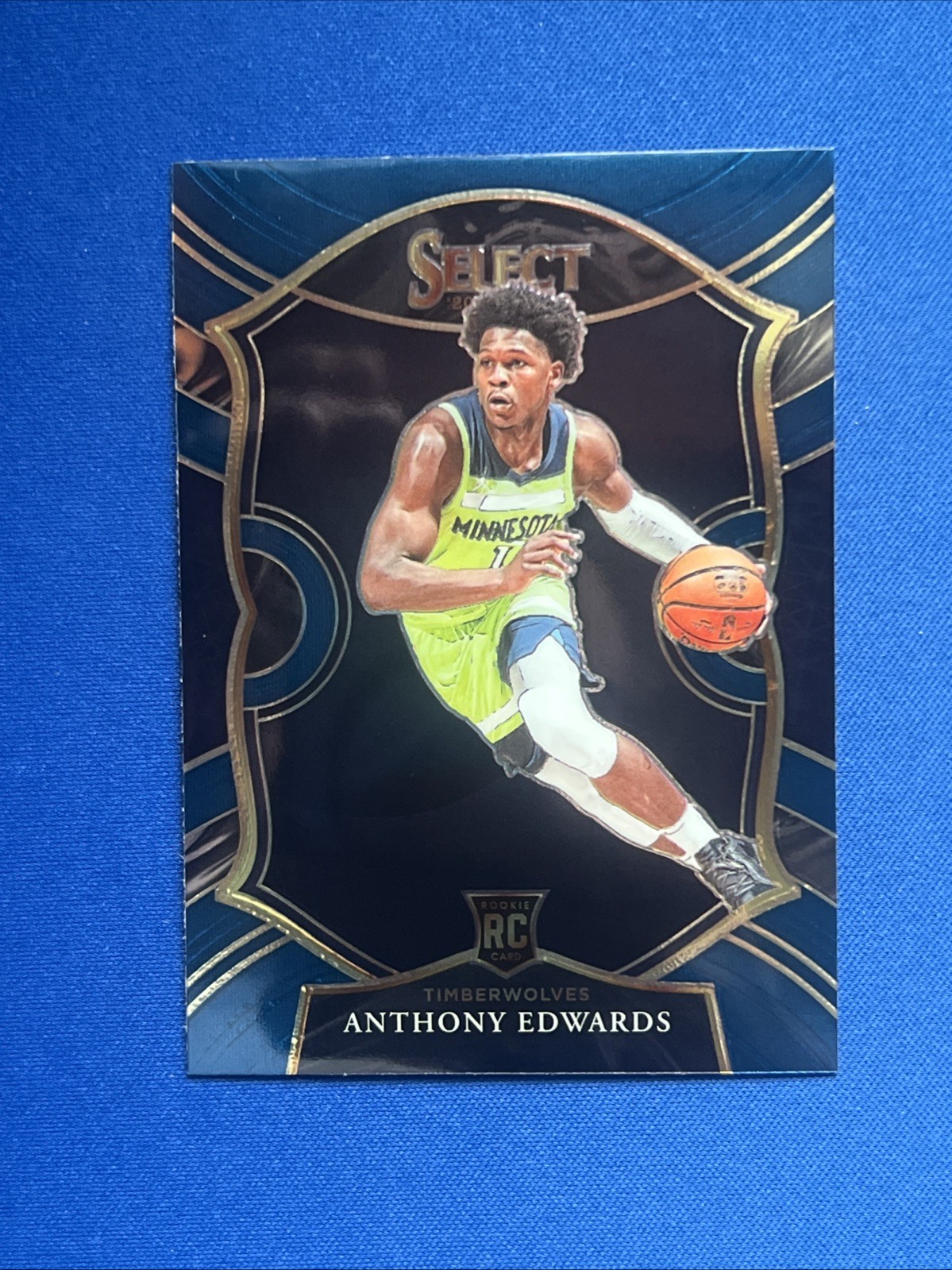 2020-21 Panini Select - Concourse Anthony Edwards #61 Blue (RC)