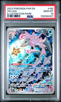 2023 Pokemon Par En-Paradox Rift #192 Veluza Illustration Rare PSA