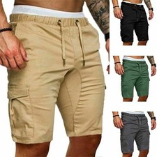 New Men's Casual Shorts Baggy Sport Jogger Sweat Cargo Pants Trousers