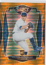 2021 Select Gold Prizm #9/18 Victor Gonzalez Rookie #119