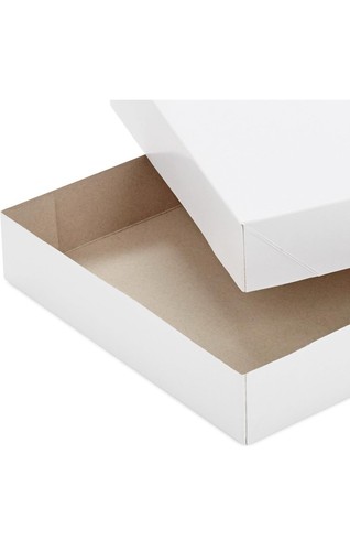 Hallmark weiße Geschenkboxen, verschiedene Größen (12 Boxen mit Deckel - S, M, L - Bild 1 von 5