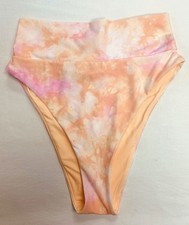 Aerie High Cut Cheeky Bikini Bottom -- BEACH PEACH S