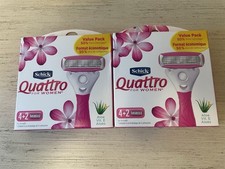 SCHICK QUATTRO FOR WOMEN 2 UNOPENED BOXES OF 6 EACH