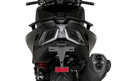Soporte de matrícula Puig para Kymco AK550 Premium año 2024 - 2026 - Negro - Imagen 1 de 2