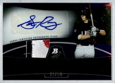 Steve Rodriguez 2010 Bowman Platinum Relic Refractor Auto Patch /50 #PAR-SR USA