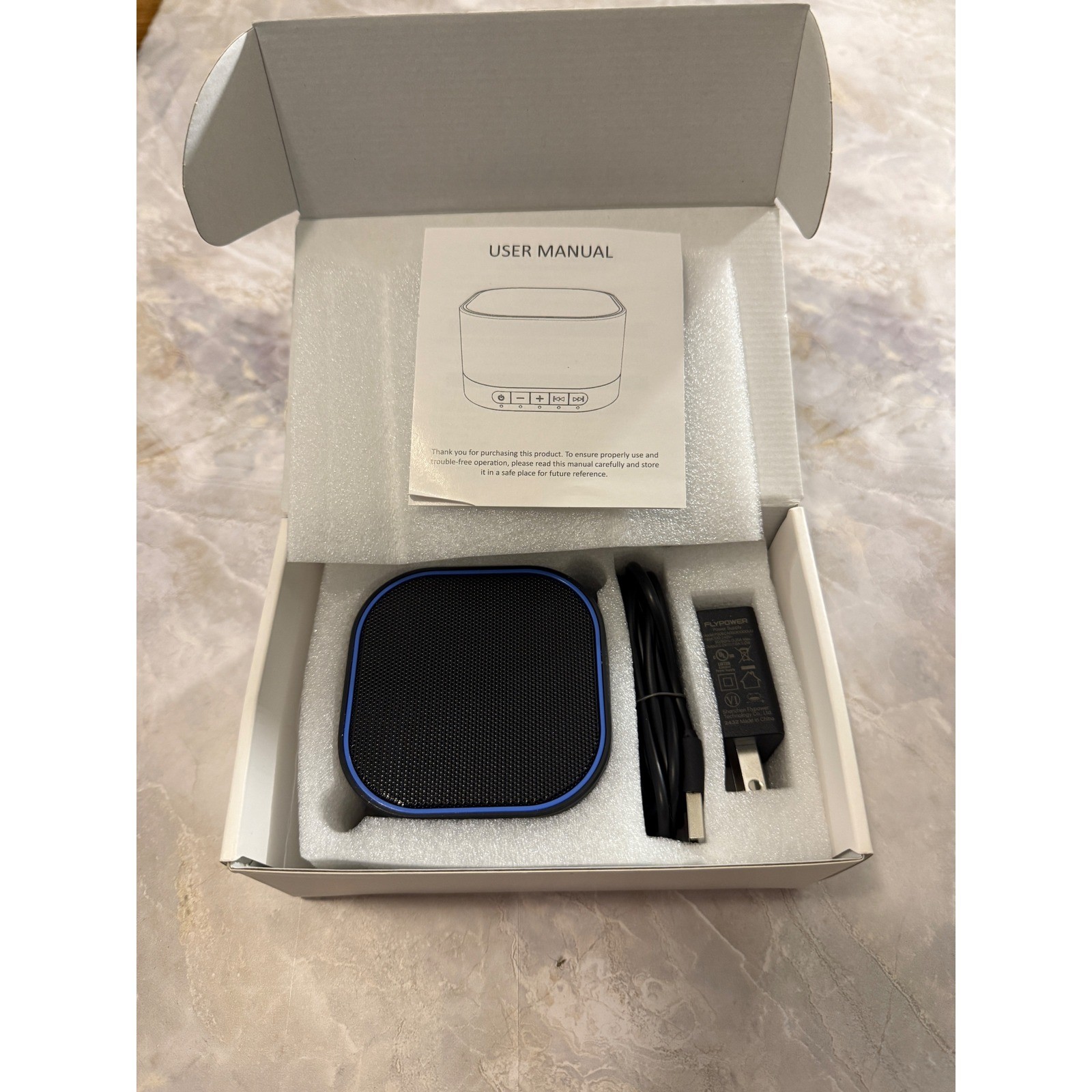 MagicTeam White Noise Machine Sound Machine SN-A1 Sleep Aid Portable Black