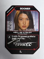 Autographed  BSG ccg  Boomer, Hell of a Pilot (Grace Park)