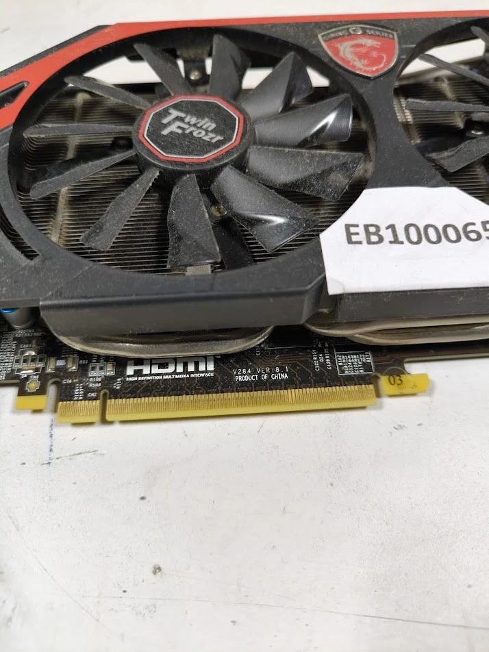 MSI N760 TF 2GD5/OC Graphics Card - Used, Working, Cosmetic Wear - Image 3 of 4