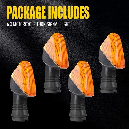 Front 4X Rear Turn Signal For Light 2008-17 Kawasaki Ninja ZX-10R ZX-6R KLR 650 - Picture 10 of 13
