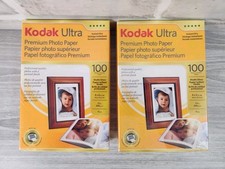 Lot Of 2 KODAK Premium Photo Paper, Instant Dry, Studio Gloss 4x6, 100 ct