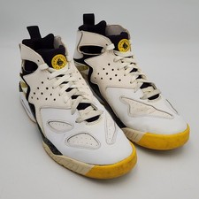 Nike Air Flight Huarache Mid Top Para Hombre Talla 10 Blanco Amarillo Negro 630957-100