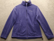 Columbia Sportswear Fleece Jacket Women's S Purple Regular Fit Outdoor Full Zip