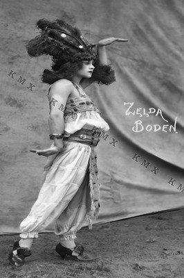 1920's Robbins Brothers Circus Circus Performer Zelda Boden 4x6 photo