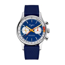 Sugess Chrono Heritage SWAN NECK Blue Dial Chrono Mechanical Watch Chronograph