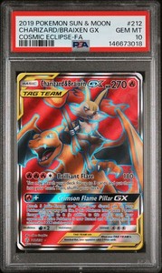 Charizard & Braixen GX 212/236 Cosmic Eclipse