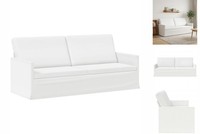3-Sitzer Sofa Weiß 190X81X82 Cm Stoff