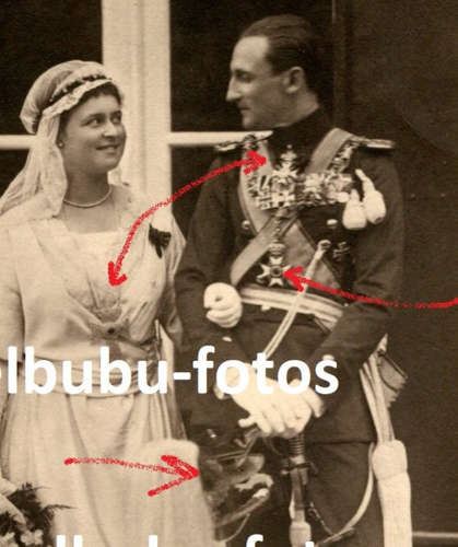 PORTRAIT-FOTO - Prinz Stephan zu Schaumburg-Lippe & Ingeborg Alix - SUPER ORDEN