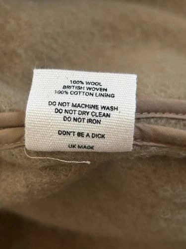 HebTroCo Chopped Duffle Coat Camel English Wool Toggle Short Field Coat L image 11