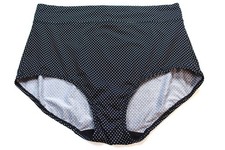 WARNERS Panty Size 7/L Dot B/W Polyester Blend