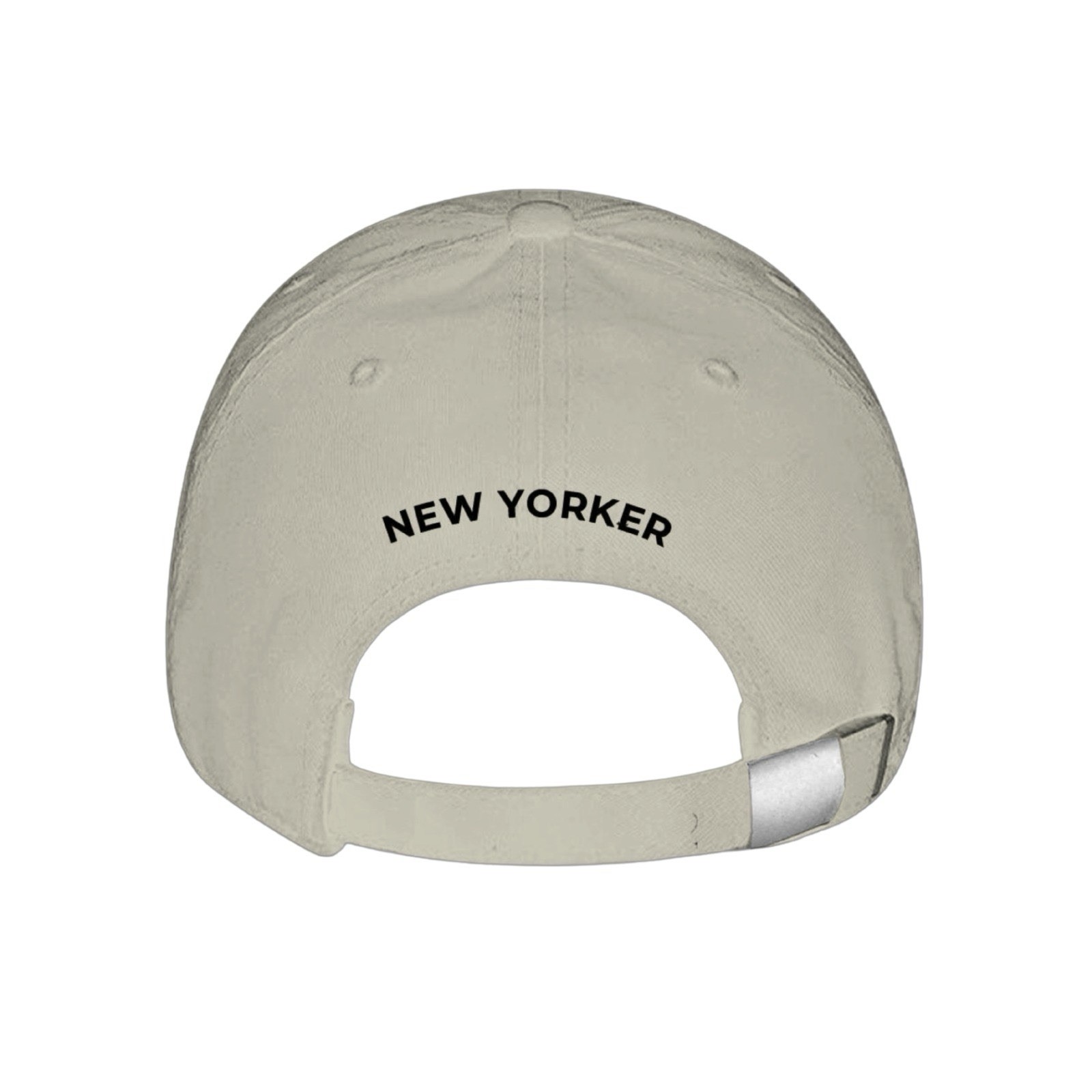 NY Adjustable Baseball Cap for Men & Women. 100% Cotton-One size fits All Beige
