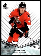 2011-12 SP Authentic Rookie Extended Roman Wick Rookie Ottawa Senators #R68