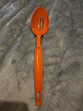Vintage Ekco Orange Slotted Serving Spoon Made In USA Dishwasher Safe new