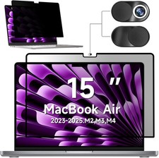 Privacy Screen for MacBook Air 15 Inch 2023-2025, M2, M3, M4 - Anti Spy Filter
