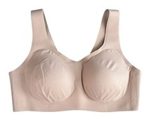 Honeylove SoftForm V-Neck Bra 1X Sand Nude Wireless Seamless 40 C/D