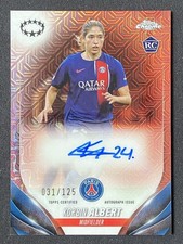 Korbin Albert 2023-24 Topps Chrome UWCL Rose Gold Mojo Auto RC /125 #A-KA