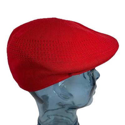Kangol Tropic 504 Ventair Cap Medium Red Lightweight Breathable Knit Hat