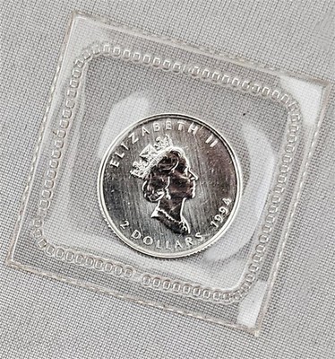 CANADA 1994 $2 PLATINUM ONE YR TYPE 1/15 OZ MAPLE LEAF COIN KM-257 UNC 2 DOLLARS