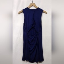 NWT Alya Sleeveless Cutout Back Dress Women's XS Blue Boho Retro Minimalist