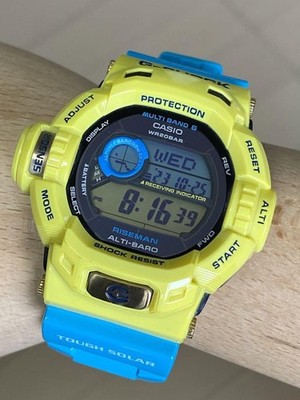 CASIO G-SHOCK GW-9201KJ RISEMAN Solar Digital Wristwatch Used with