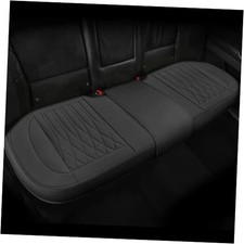 Back Car Seat Covers - Leather Rear Seat Covers, Luxury Bottom A-black-back