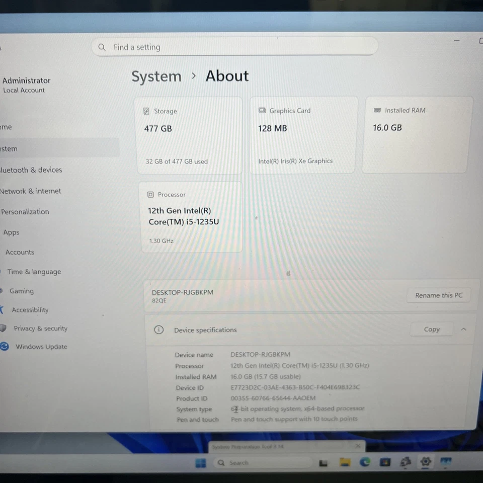 Lenovo Yoga 7i 14IAL7 2-in-1 512GB Intel Core i5-1235U 1.3GHz 16GB RAM GRADE C - Image 4 of 4