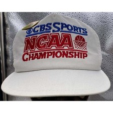 Vintage CBS Sports NCAA Championship Hat Mens OSFA White 1991 Final Four Pin Hat