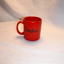 Neiman Marcus M Ware Maroon & Black Coffee/Tea Mug – Elegant Upscale Drinkware
